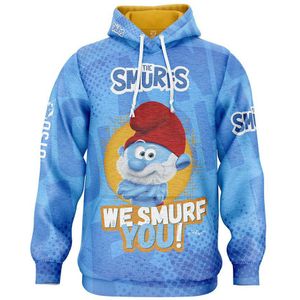 Otso Smurfs We Smurf You! Hoodie Blauw XS Man