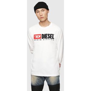 Diesel Jusdivision Long Sleeve Long Sleeve T-shirt Wit S Man