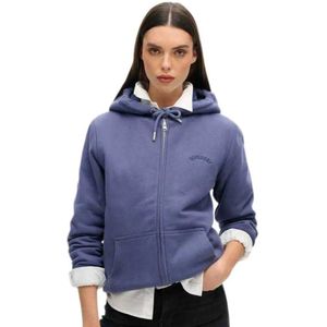 Superdry Borg Lined Sweatshirt Met Rits Gerenoveerd