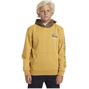 Quiksilver - Omni Logo - Hoodie - Blauw - Katoen Polyester Mix Fleece Stof