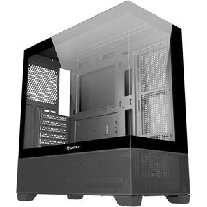 Unyka - Revelat Gaming Pc-behuizing - Zwart - Gehard Glas