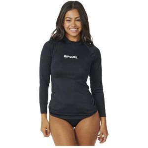Classic Surf - Long Sleeve UV Rash Vest - Zwart - Creora® Highclo™ Nylon