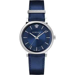 Versace Watches Ve5a00120 Watch Blauw,Zilver