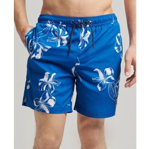 Superdry Vintage Hawaiian Swimming Shorts Blauw M Man