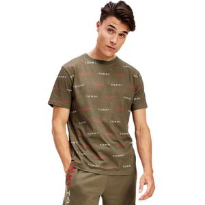 Tommy Jeans - Crew Print - Pyjama T-shirt - Zwart - Biologisch Katoen
