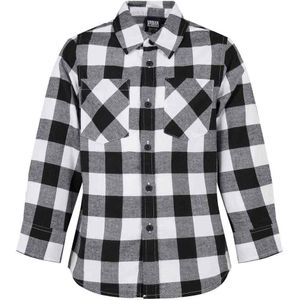 Urban Classics Checked Flanell Long Sleeve Shirt Wit 134-140 cm Jongen