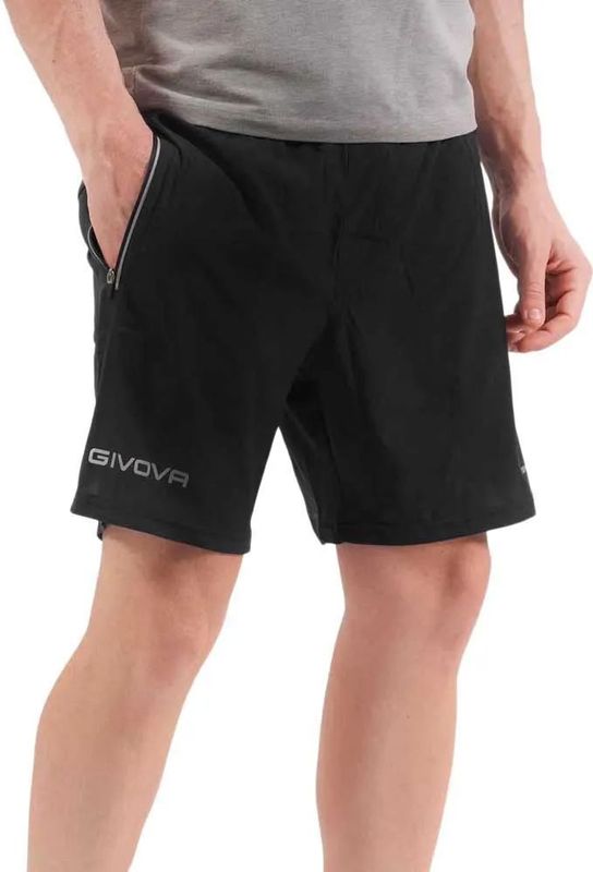 Givova - Top Korte Broek - Reflecterende Logo's - Zijzakken met Rits