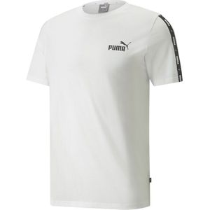 Puma Regular Fit T-shirt met Logo Wit/Zwart