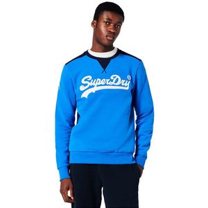 Superdry Vintage Vl College Sweatshirt Blauw XL Man