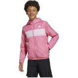 adidas Windjack - Junioren - Zwart - 100% Gerecycled Polyester - Waterafstotende
