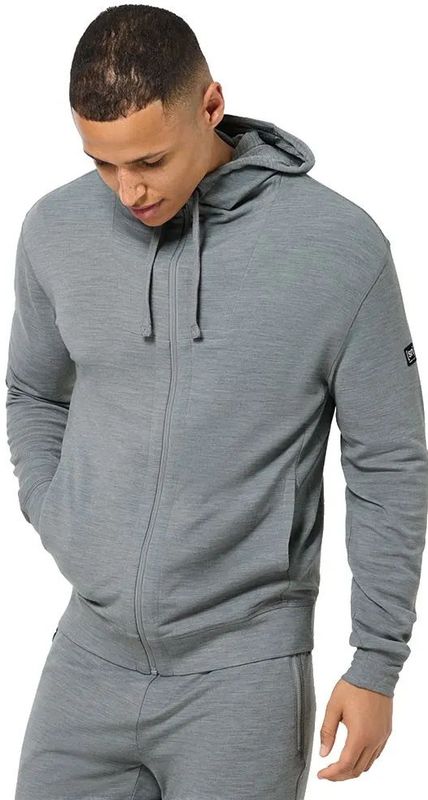 Super.natural - M EVERYDAY HOODIE - Heren Merino Trui - Capuchon - Zwart