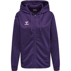 Hummel - Core Xk Poly Sweatshirt - Zwart - Sweatstof - Capuchon met Rits