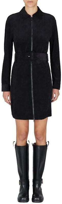 A|X Armani Exchange - Chemische Jurk - Zwart - Lange Mouwen - Polyester