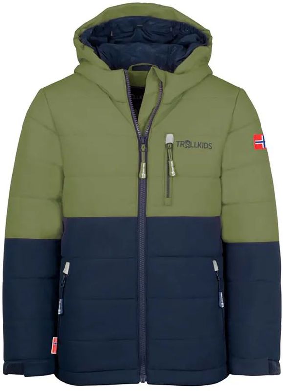 Trollkids - Hemsedal Xt - Ski- en Winterjas - Groen - 116 cm