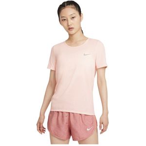 Nike Dri Fit Run Division Short Sleeve T-shirt Oranje L Vrouw