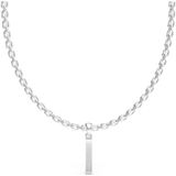 Guess X Plate Necklace Zilver  Man