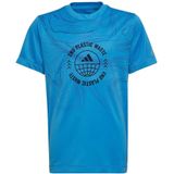 Adidas - U Rfto - T-shirt - Blauw - Korte Mouwen - Junioren