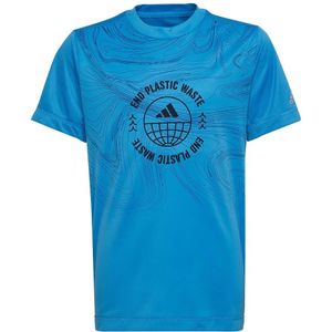 Adidas - U Rfto - T-shirt - Blauw - Korte Mouwen - Junioren