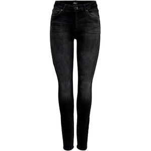 Only Blush Life Mid Skinny Denim Rea1099 Jeans Zwart M / 30 Vrouw