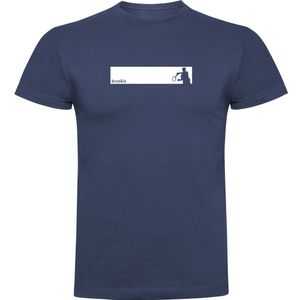 Kruskis Frame Tennis Short Sleeve T-shirt Blauw XL Man
