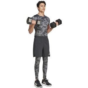 Adidas Tech-fit Aop T-shirt Met Korte Mouwen