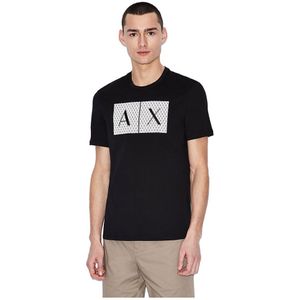 Armani Exchange 8nztck_z8h4z Short Sleeve V Neck T-shirt Zwart S Man