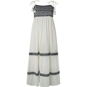 Pepe Jeans - Lange Jurk - Blokkleur - Katoen - Casual