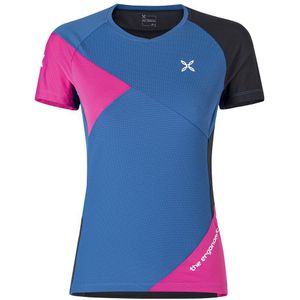 Montura Rock Short Sleeve T-shirt Blauw,Roze L Vrouw