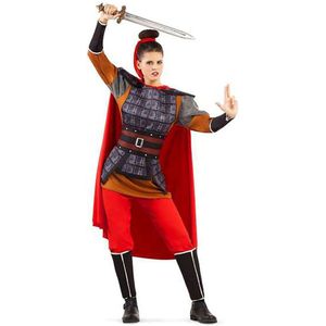 Viving Costumes Chinese Warrior Woman Custom Rood XL