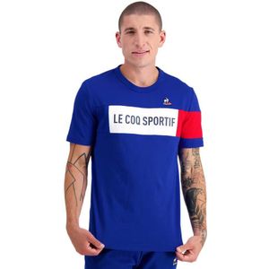 Le Coq Sportif Tri N°1 Short Sleeve T-shirt Blauw XL Man