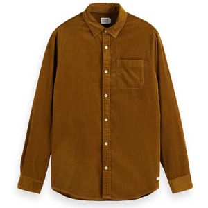 Scotch & Soda Solid Corduroy Overhemd Met Lange Mouwen