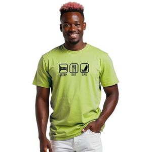 Kruskis Sleep Eat And Sail T-shirt Met Korte Mouwen