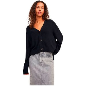 Cardigan - V-hals - Lange Mouwen - Gebreid - Katoen/Nylon - Wijde Pasvorm