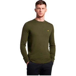 Lyle & Scott Trui met Logo Olijfgroen