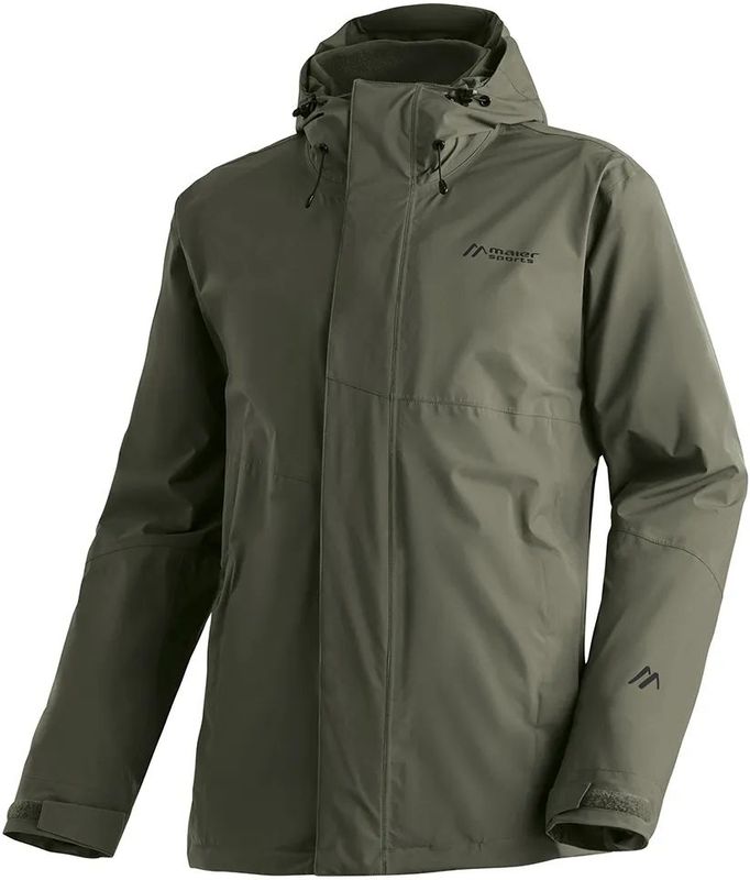 Maier Sports - METOR 3IN1 M - Jas - Zwart - Wind- en Waterdicht