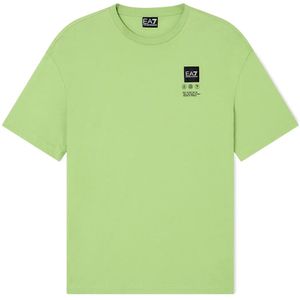 Ea7 Emporio Armani Train Logo Series Writings T-shirt Met Korte Mouwen