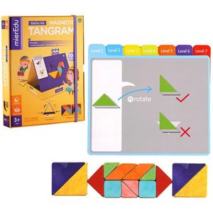 Mieredu Magnetic Tangram Kit Competition Board Game Veelkleurig
