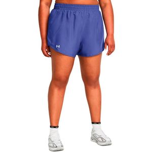 Under Armour Fly By 3in Shorts Paars 2X Vrouw
