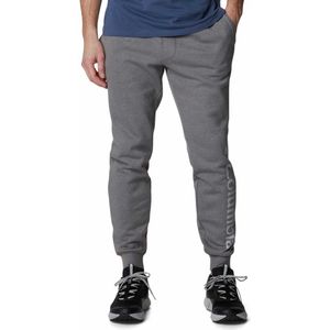 Joggingbroek - Fleece - Grijs - 80% Katoen / 20% Polyester - Verstelbare Taille
