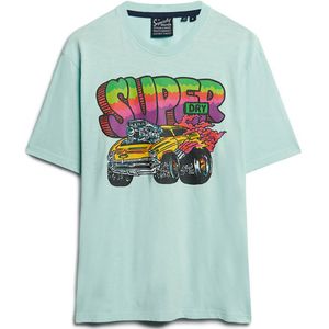 Superdry Motor Retro Graphic Short Sleeve T-shirt Groen XL Man