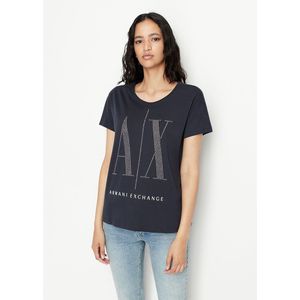 Armani Exchange 8nytdx_yjg3z Short Sleeve T-shirt Blauw XL Vrouw