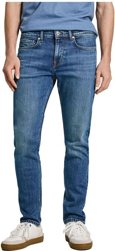 Pepe Jeans - PM207388HV4 - Slanke Jeans - Blauw - Casual - Duurzaam Katoen