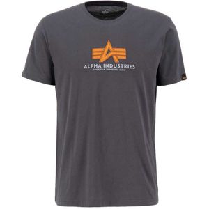 Alpha Industries Basic Rubber Short Sleeve T-shirt Grijs S Man
