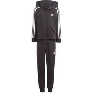 Adidas Lk 3s Shiny Track Suit Zwart 5-6 Years Meisje