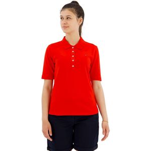 Tommy Hilfiger 1985 Reg Pique Short Sleeve Polo Rood M Vrouw