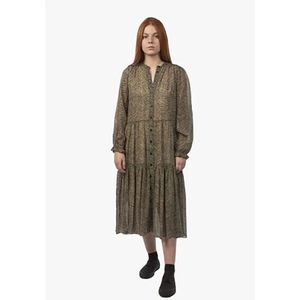 Second Female Severine Midi-jurk Met Lange Mouwen