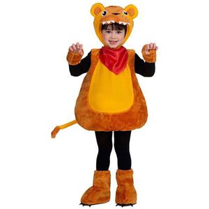 Viving Costumes Little Lion Costume Oranje 5-6 Years