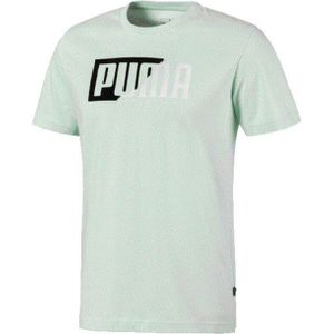 Puma Flock Graphic Short Sleeve T-shirt Groen M Man