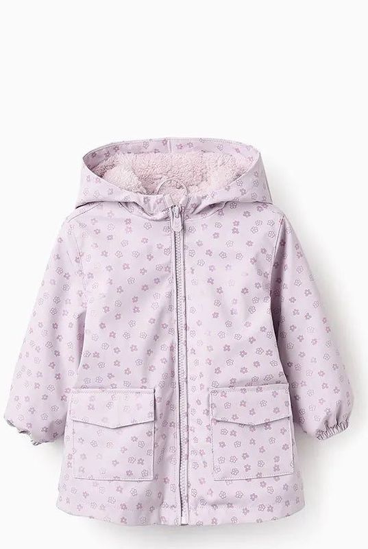 Zippy - Zbgap0101 - Jas - Roze - Voor Baby Meisjes - Met Capuchon en Bloemenprint
