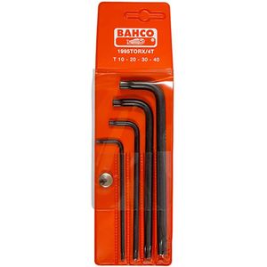 Bahco - Set Van 4 Torx® Inbussleutels - Lange Sleutelset - Zwart Oxide - Hoogwaardig Staal
